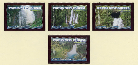 Papua New Guinea Scott #1580-1583 MNH Waterfalls CV$13+ 427252