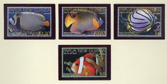 Papua New Guinea Scott #1604-1607 MNH Fish FAUNA CV$15+ 427256