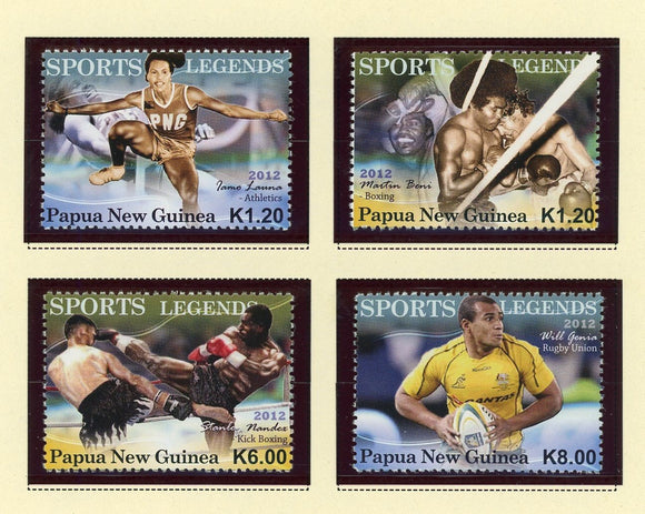 Papua New Guinea Scott #1634-1637 MNH Sports Legends CV$15+ 427261