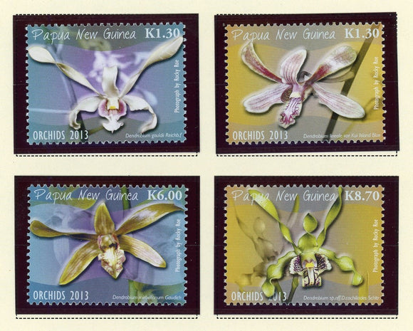 Papua New Guinea Scott #1691-1694 MNH Orchids Flowers FLORA CV$15+ 427270