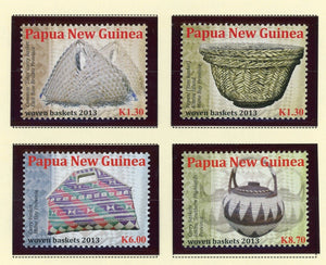 Papua New Guinea Scott #1703-1706 MNH Native Woven Baskets Culture CV$15+ 427272