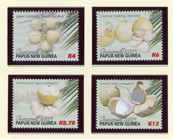 Papua New Guinea Scott #1709-1712 MNH Coconuts FLORA CV$25+ 427273