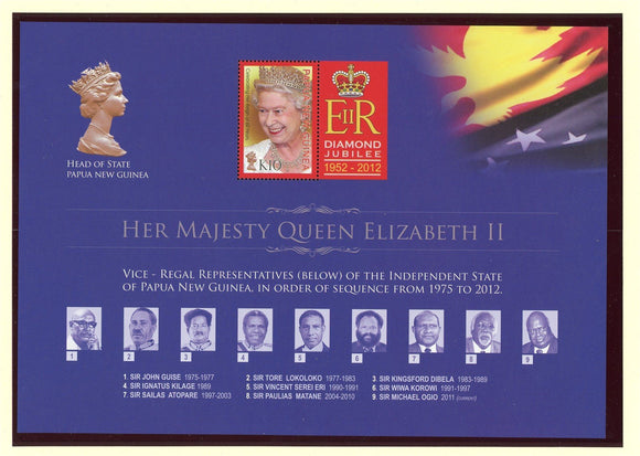 Papua New Guinea Scott #1666 MNH S/S Reign of Queen Elizabeth QEII CV$9+ 427279