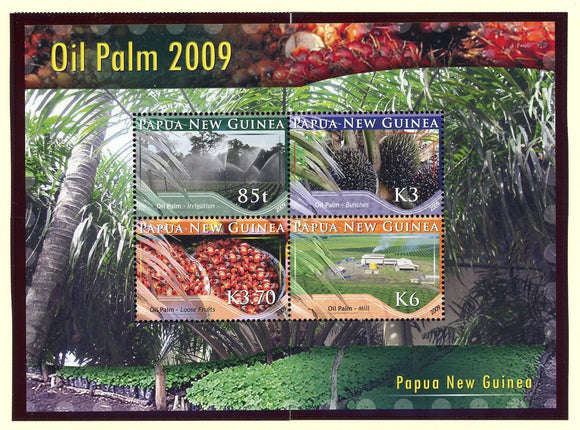 Papua New Guinea Scott #1417 MNH SHEET of 4 Palm Oil Production CV$10+ 427365