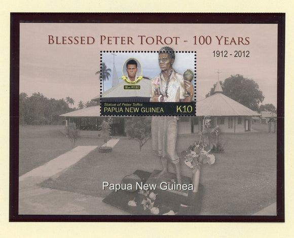 Papua New Guinea Scott #1621 MNH S/S Peter ToRot Centenary CV$10+ 427429