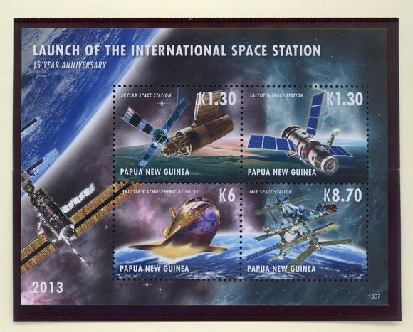 Papua New Guinea Scott #1701 MNH SHEET Space Station CV$15+ 427455
