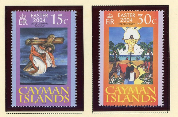Cayman Islands Scott #910-911 MNH Easter 2004 Religion Holiday CV$3+ 427467