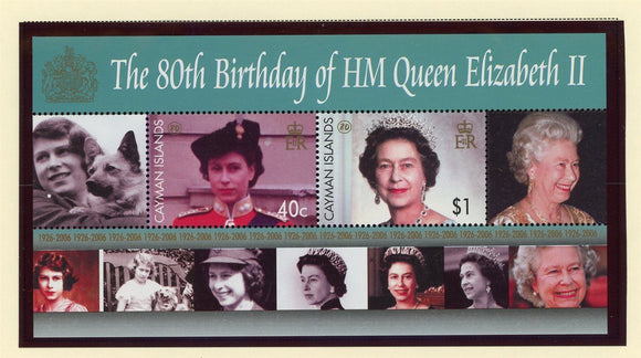 Cayman Islands Scott #961 MNH S/S Queen Elizabeth QEII B'day CV$11+ 427488