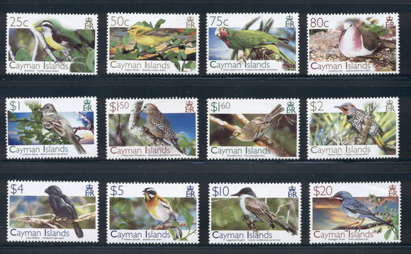 Cayman Islands Scott #972-983 MNH Birds FAUNA CV$116+ 427490