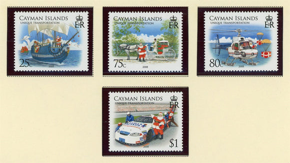 Cayman Islands Scott #1033-1036 MNH Christmas 2008 Holiday Car Ship CV$11 427505