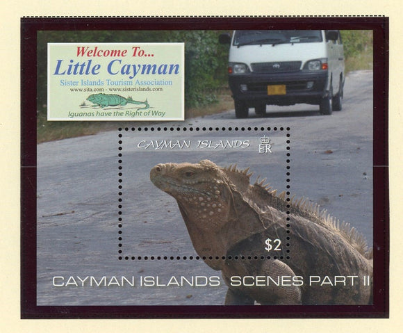 Cayman Islands Scott #1044 MNH S/S Little Cayman Iguana Fauna CV$6+ 427511