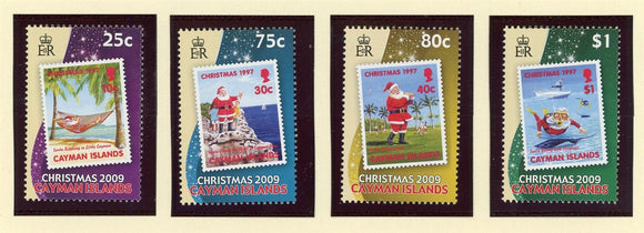 Cayman Islands Scott #1054-1057 MNH Christmas 2009 Santa CV$8+ 427514