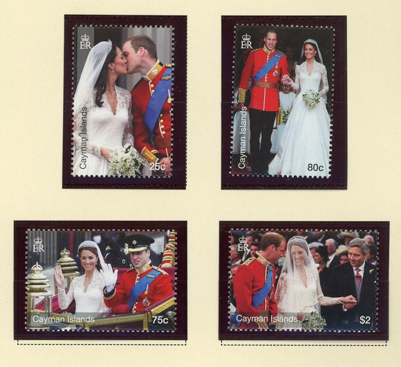 Cayman Islands Scott #1071-1074 MNH Prince William & Kate Wedding CV$8+ 427518
