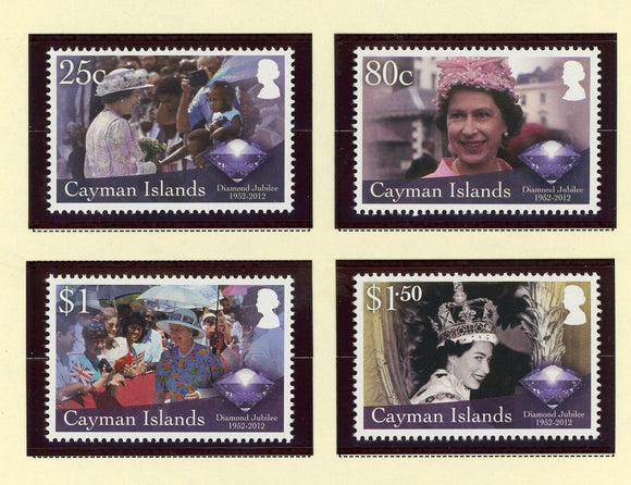 Cayman Islands Scott #1091-1094 MNH Queen Elizabeth QEII 60 Yrs CV$10 427523