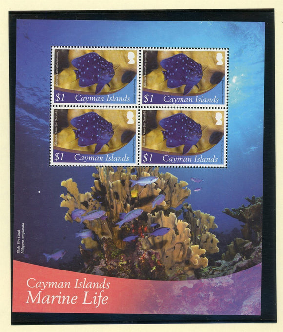 Cayman Islands Scott #1110a MNH S/S Marine Life FAUNA Fish CV$10+ 427530
