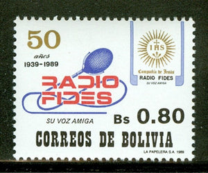 Bolivia Scott #787 MNH Radio FIDES ANN CV$2+ 429919