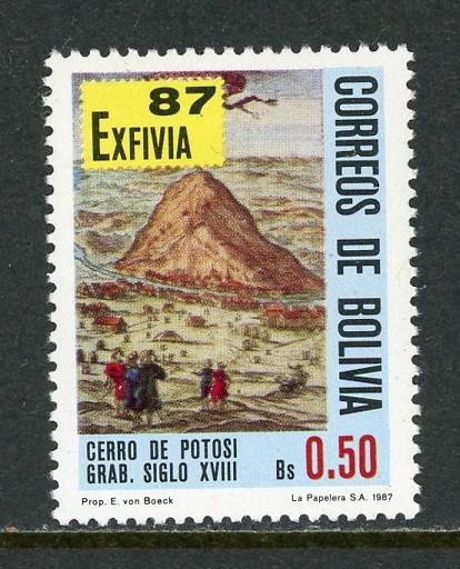 Bolivia Scott #741 MNH EXFIVIA '87 Stamp EXPO CV$2+ 430031