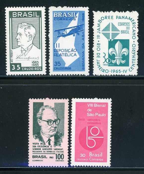Brazil MNH Assortment 1965 Issues $$ See Scan 430050
