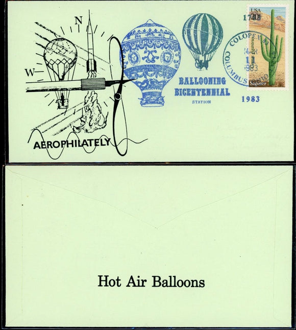 Hot Air Balloon Themed COVER COLOPEX '83 Columbus OH '83 OS #5 $$ 430070