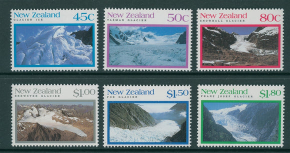 New Zealand Scott #1104-1109 MNH Glaciers Scenes Nature Mountains CV$7+ 430085