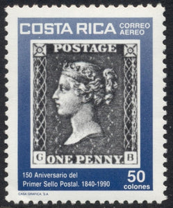 Costa Rica Scott #C918 MNH Penny Black Postage Stamp CV$4+ 430168
