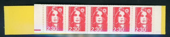 France Scott MNH 1990-92 BOOKLET 2 PANES of 5 X 2.30fr Marianne Red $$ 430192