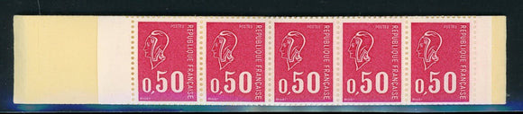 France Scott #1293b MNH BOOKLET of 2 PANES of 5X50c rose carmine CV$10+ 430194