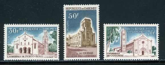 Dahomey Scott #212-214 MNH Churches and Cathedrals $$ 430236