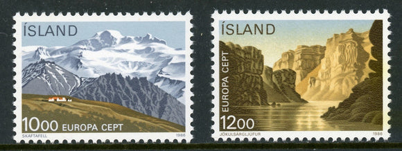 Iceland Scott #622-623 MNH National Parks Europa 1986 CV$15+ 430252