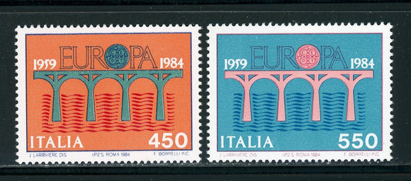 Italy Scott #1594-1595 MNH Europa 1984 CV$9+ 430266