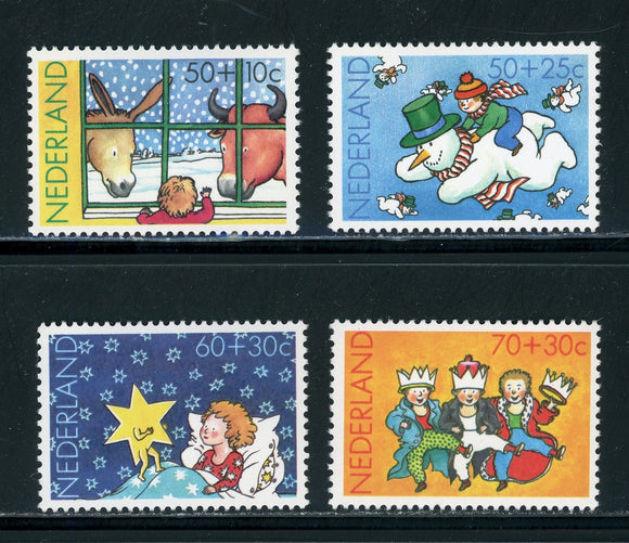 Netherlands Scott #B596-B599 MNH Children's Christmas 1983 $$ 430288
