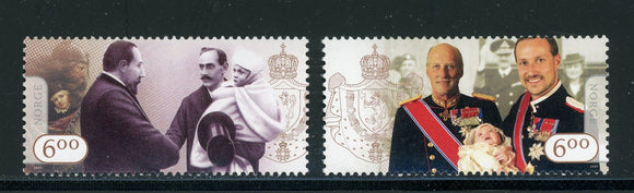 Norway Scott #1452-1453 MNH Royal House Centenary CV$4+ 430301