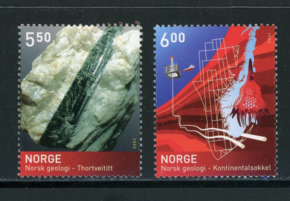 Norway Scott #1448-1449 MNH Geological Society of Norway $$ 430308