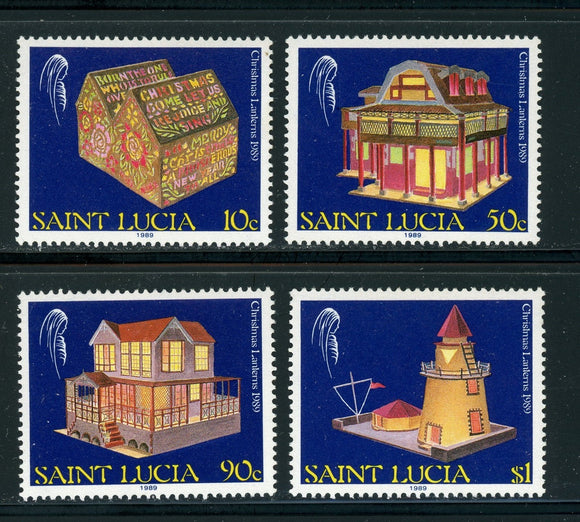St. Lucia Scott #949-952 MNH Christmas 1989 $$ 430322