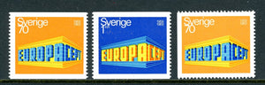 Sweden Scott #814-816 MNH Europa 1969 CV$4+ 430332