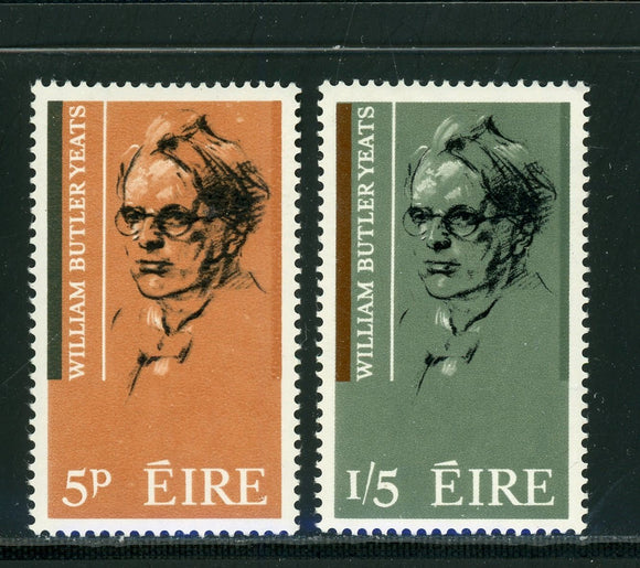 Ireland Scott #200-201 MNH William Butler Yeats Poet CV$5+ 430351