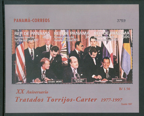 Panama Scott #844 MNH S/S Canal Treaty 20th ANN CV$5+ 430359