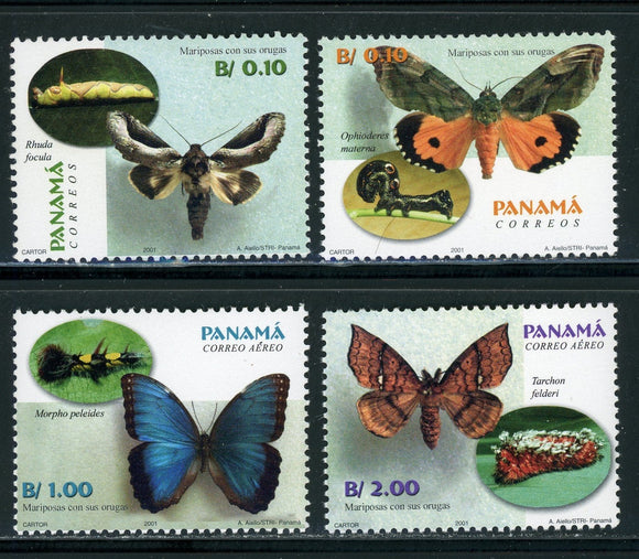 Panama Scott #905-908 MNH Butterflies Insects FAUNA CV$25+ 430363