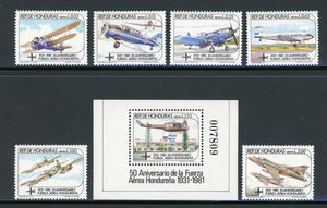 Honduras Scott #C708-C714 MNH Airforce Centenary CV$9+ 430378