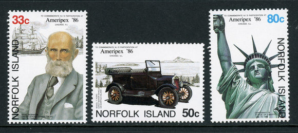 Norfolk Island Scott #382-384 MNH AMERIPEX '86 Statue of Liberty $$ 430408
