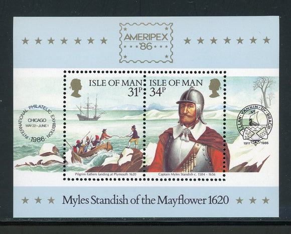 Isle of Man Scott #311a MNH S/S AMERIPEX '86 Stamp EXPO $$ 434743