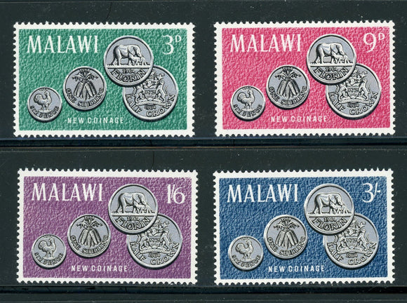 Malawi Scott #22-25 MNH 1st Coinage of Malawi $$ 434808