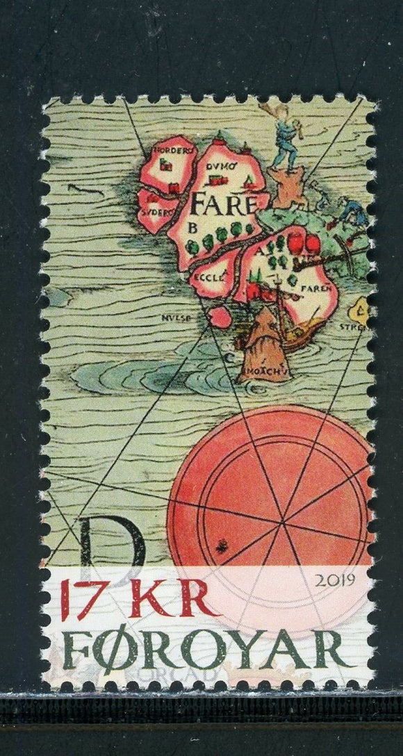 Faroe Islands Scott #724 MNH Ancient Map CV$5+ 434839