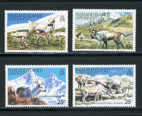 Falkland Islands Scott #1L62-1L65 MNH Reindeer FAUNA $$ 434857