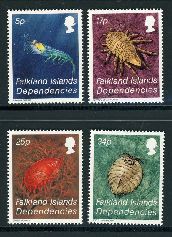 Falkland Islands Scott #1L76-1L79 MNH Crustacea FAUNA $$ 434861