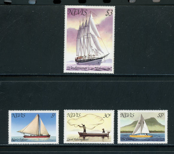 Nevis Scott #114-117 MNH Ships and Boats $$ 434883