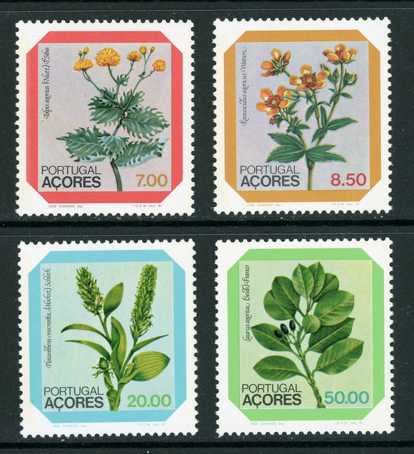 Azores Scott #325-328 MNH Flowers FLORA $$ 434911