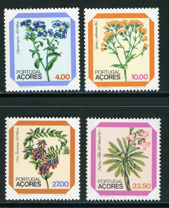 Azores Scott #329-332 MNH Flowers FLORA $$ 434912