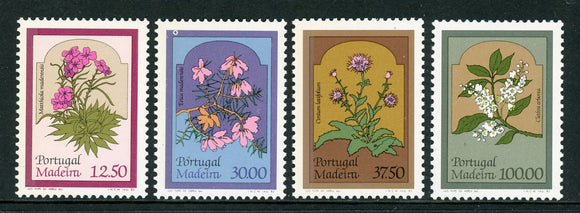 Madeira Scott #90-93 MNH Flowers FLORA CV$6+ 434915