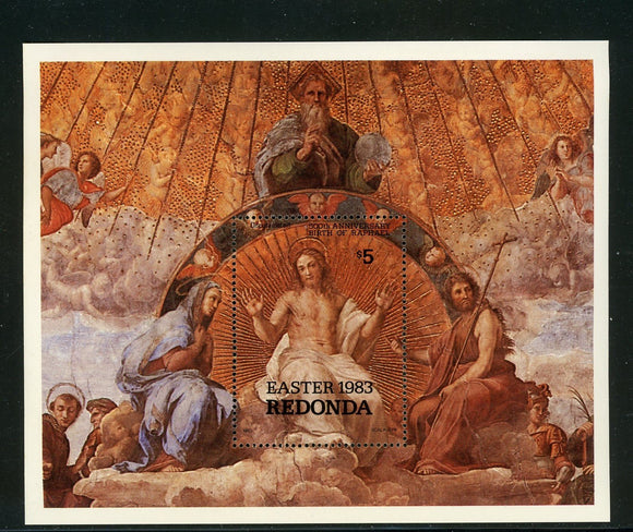 Redonda MNH S/S Easter 1983 Raphael Art Religion $$ 434937